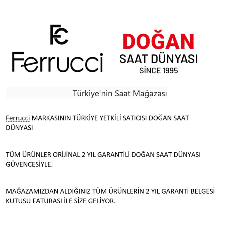 Ferrucci FC.12185H.04 Kadın Kol Saati