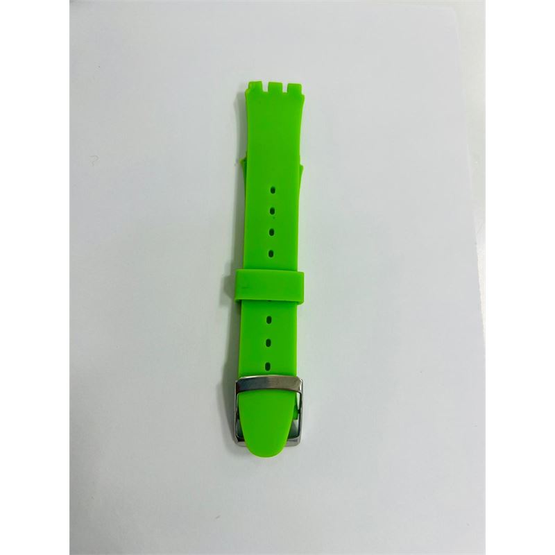 Swatch Uyumlu 17mm Açık Yeşil Silikon Kordon SW897.871